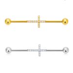 Piercing Transversal Titânio Zircônia  /T107