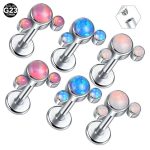 Piercing Labret Titânio - 3 Opalas /T047