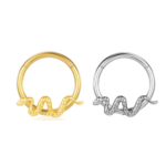 Argola Titânio Click - serpente /TAC045