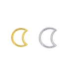 Argola Click Titânio - Lua Liso /TAC084