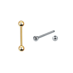 Piercing Barbell Titânio -Reto com Bolinha ROSCA EXTERNA /T113