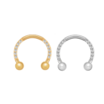 Ferradura Titânio - ferradura com zircônia /TFE108