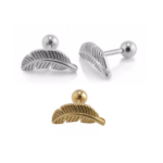 Labret Titânio - pena / TLA063