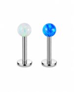 Piercing Labret Titânio Bolinha Opala /T051