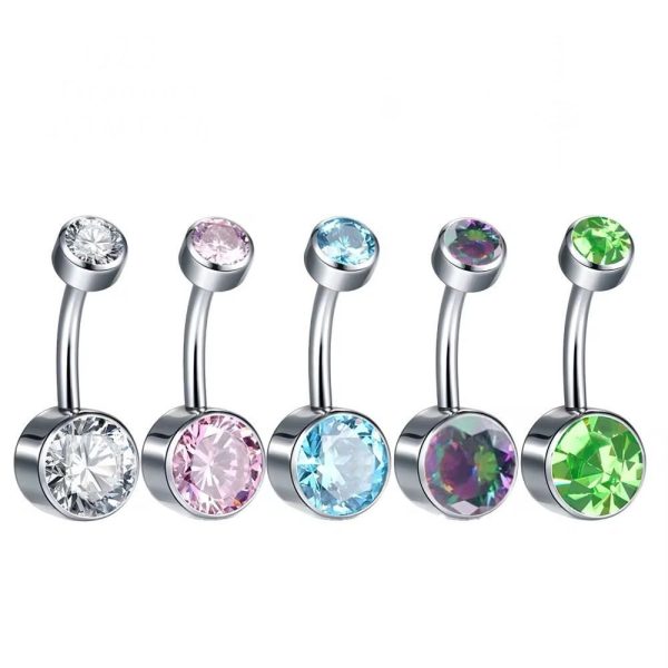 Piercing Umbigo Titânio Zircônia/T119 - Imagem 2