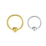 Captiva Titânio - anel com bolinha /TCA116