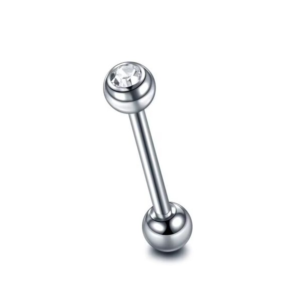 Piercing Titânio Barbell  Zircônia/T179 - Imagem 7