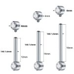 Piercing Mamilo Titânio Rosca Interna/T166 - Imagem 9