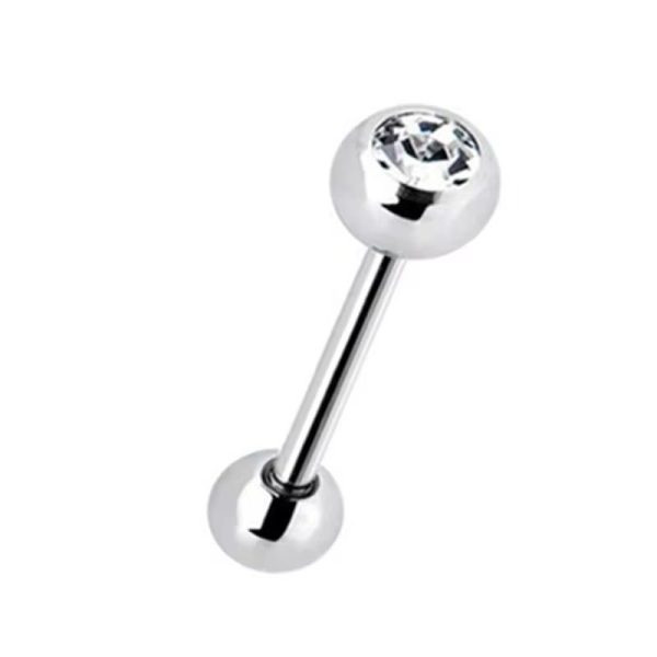 Piercing Titânio Barbell  Zircônia/T179 - Imagem 4