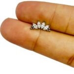 Labret Titânio – 4 folhas e todas zircônia/TLA172