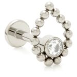 Labret Topo Gotas Esferas Titânio/T175