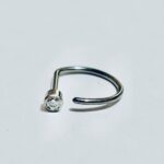 Piercings em Titânio - Nostril e D-Ring Titânio com Zircônia/TZP177