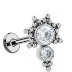 Piercings labret Indiano Titânio Push Pin/T181