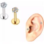 Labret Ponto de Luz Estrela-Aço/ALA352