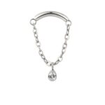 LABRET TITÂNIO PINGENTE GOTA/LTG196