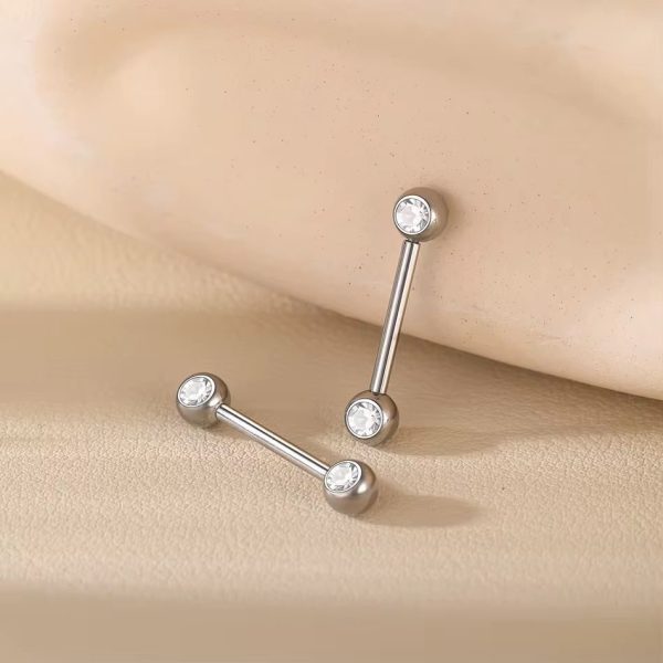Piercing Mamilo Titânio Zircônia /TMA138 - Imagem 3
