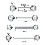 Piercing Mamilo Titânio Zircônia /TMA138 - Imagem 4