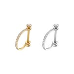 Piercing Meia Argola Aço Cirúrgico Zircônia Cravejada/A282
