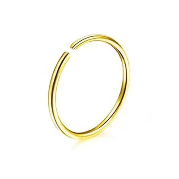 Piercing Titânio Argola Liso Torção /T027 - Imagem 4