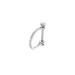 Piercing Meia Argola Aço Cirúrgico Zircônia Cravejada/A282 - Imagem 3