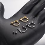 Piercing Meia Argola Titânio Zircônia Cravejada /T214 - Imagem 10