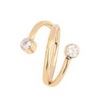 Piercing Meia Argola Titânio Twist Balls Clicker /T212 - Imagem 3