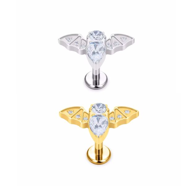 Piercing Labret Titânio Morcego/T217 - Imagem 1