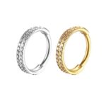 Piercing  argola dupla titanio/TDP213