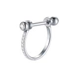 Piercing Meia Argola Titânio Zircônia Cravejada /T214 - Imagem 2