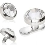 Piercing Microdermal Titânio Zircônia Pontuda/MTZ286