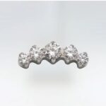 Labret Titânio 5 Pedras/LTP292