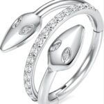 Pendientes para piercing tragus Titânio -Aro Serpente/TPA299