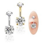 Umbigo Titânio zircônia Cravejada /TUM323