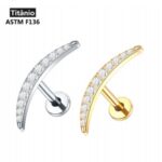 Labret Cluster 11 Pedras Titânio/TLA320