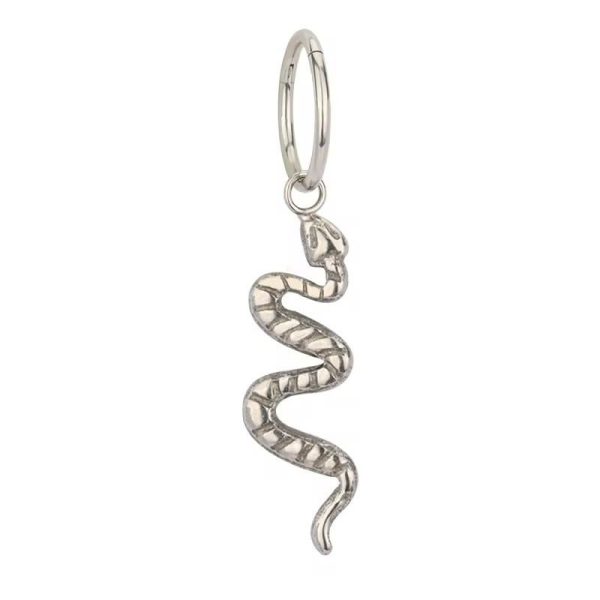 Piercing Argola Click Titânio Serpente/T298 - Imagem 1