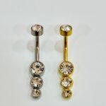 Umbigo Aço- 4 Pedras/AUM334