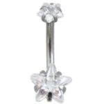 Umbigo Aço – Estrela Zircônia /AUM333