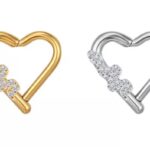 Piercing Coração Titânio Clik Cobra/T349