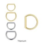 Argola Clik D Titanio Liso/TLA350