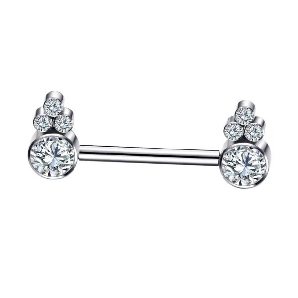 Piercing Mamilo 4 Zircônia /T178 - Imagem 1