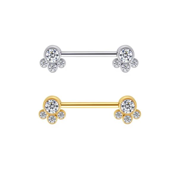 Piercing Mamilo Titânio Zircônia /T136 - Imagem 1