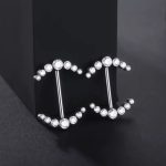 Piercing Mamilo Titânio Zircônia  /T134 - Imagem 4