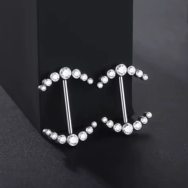 Piercing Mamilo Titânio Zircônia  /T134 - Imagem 4