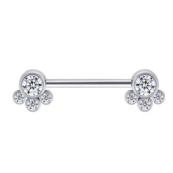 Piercing Mamilo Titânio Zircônia /T136 - Imagem 4