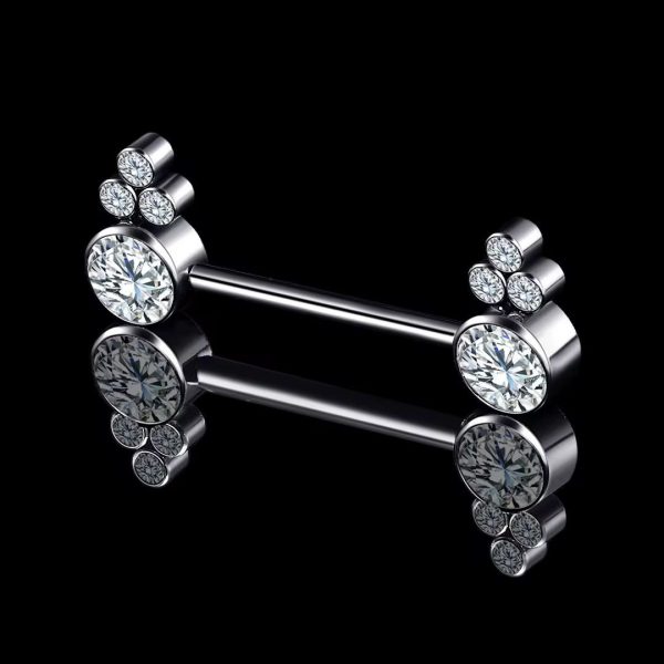 Piercing Mamilo 4 Zircônia /T178 - Imagem 3