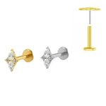 Piercing Labret Titânio Push Pin/T359