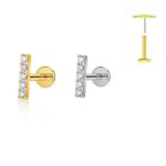 Piercing Labret Tiânio Push Pin/T358