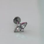 Piercing Labret Titânio Push Pin/TLA359