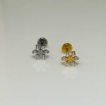 Labret Flor Titânio/TLA375