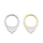 Piercing Argola Titânio Com Pedras/TAL400